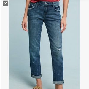 anthropologie pilcro slim boyfriend jeans size 28